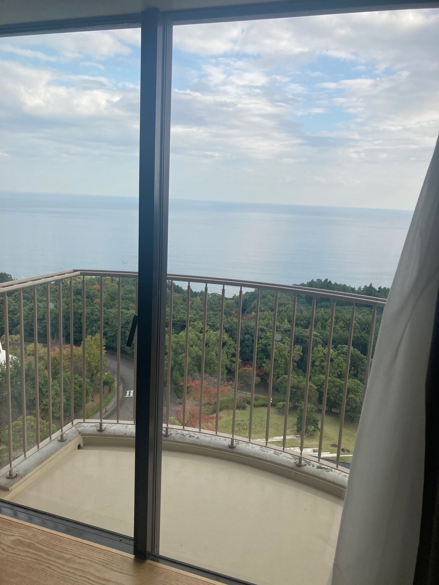 ヒルトン小田原の部屋からの景色